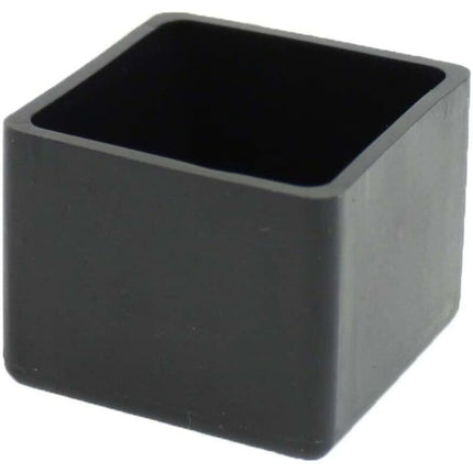 Square Rubber End Caps - 25Mm - For Chairs, Tables, Furniture Legs.