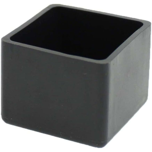 Square Rubber End Caps - 25Mm - For Chairs, Tables, Furniture Legs.