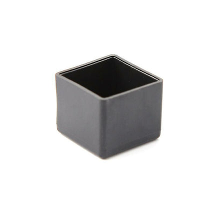 Square Rubber End Caps - 25Mm - For Chairs, Tables, Furniture Legs.