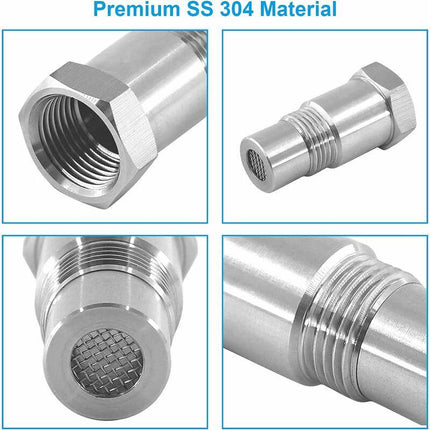 2 pcs Oxygen Sensor Extender Spacer Extension For Car Engine Exhaust Systems M18 X1.5, 45Mm Lambda Sensor.