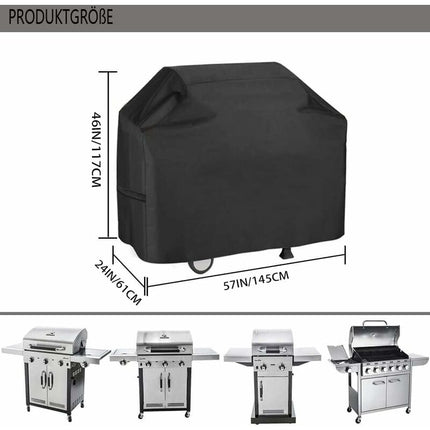 Weatherproof Bbq Cover - Oxford Fabric Waterproof Dustproof Uv Resistant Bbq Cover With Snap Fastener And Storage Bag.