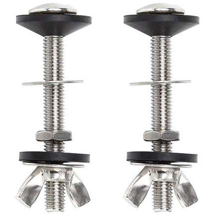 Toilet Bolt Tank To Bowl Bolt Kit, 2 pcs Screw Cassette Kit, Universal Stainless Steel Toilet Fixing, Easy To Install.