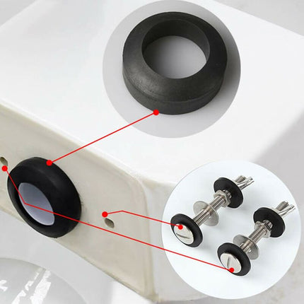 Toilet Bolt Tank To Bowl Bolt Kit, 2 pcs Screw Cassette Kit, Universal Stainless Steel Toilet Fixing, Easy To Install.