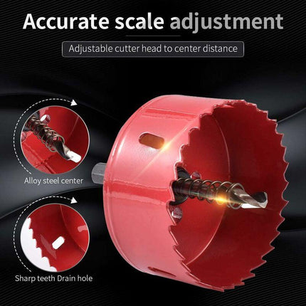 M42 Hss Bi-Metal Hole Saw 105Mm, Hole Saw For Iron, Aluminum, Wood, Drywall, Pipe, Plastic, Fiberboard.