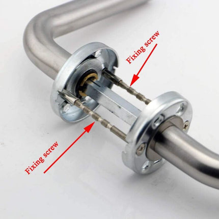4 Universal M4 Bolts And Sleeves For Door Handle ROsettes, Nickel.