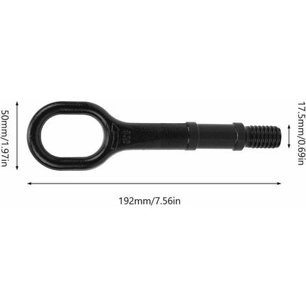 Tow Hook Screw, Metal Car Tow Hook Heavy Duty Towing Hook Bumper Trailer Ring 1T0 805 615 A Replacement For Cc For.