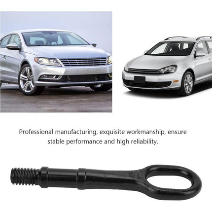 Tow Hook Screw, Metal Car Tow Hook Heavy Duty Towing Hook Bumper Trailer Ring 1T0 805 615 A Replacement For Cc For.