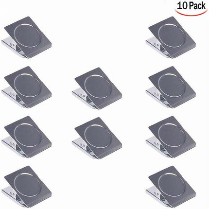 10 Pieces Magnetic Clips, Metal Magnet Clips Fridge Magnet Clips Magnetic Clips Magnet Clips Drawing Clips For.