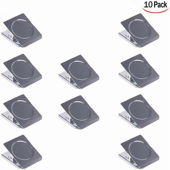 10 Pieces Magnetic Clips, Metal Magnet Clips Fridge Magnet Clips Magnetic Clips Magnet Clips Drawing Clips For.
