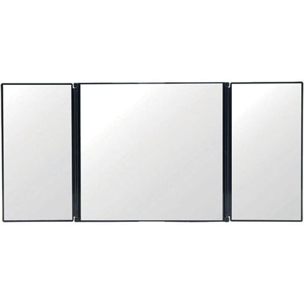 Car Vanity Mirror Universal Sun Visor Mirror Tri-Fold Design Folding Vanity Mirror Cosmetic Makeup Mirror Auto Supplies.