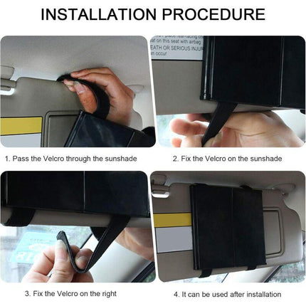 Car Vanity Mirror Universal Sun Visor Mirror Tri-Fold Design Folding Vanity Mirror Cosmetic Makeup Mirror Auto Supplies.