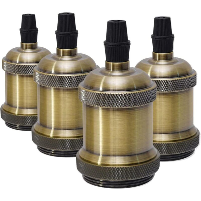 E27 Vintage Lamp Socket, Light Bulb Socket, Ceramic Lamp Holder Adapter For Decorating Bars, Restaurants, Bedrooms,.