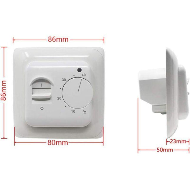 Manual Electric Underfloor Heating ROom Thermostat With Sensor Ac 220V 16A, Mechanical Underfloor Heating Thermostat.