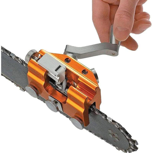 Chainsaw Chain Sharpening Jig, Teeth Sharpener Chainsaw Sharpening Kit Aluminum Alloy Chainsaw Sharpening Set.