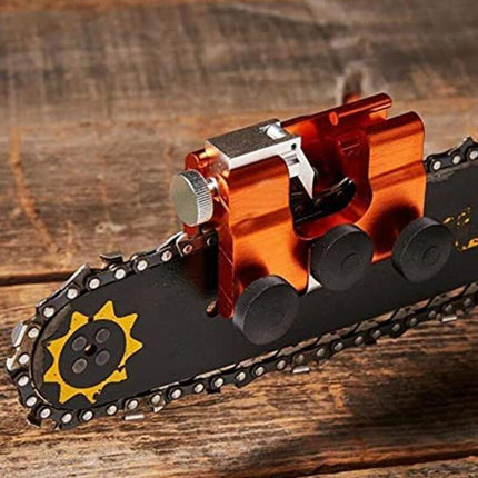Chainsaw Chain Sharpening Jig, Teeth Sharpener Chainsaw Sharpening Kit Aluminum Alloy Chainsaw Sharpening Set.