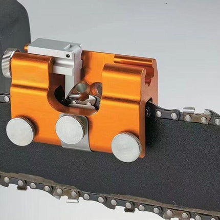 Chainsaw Chain Sharpening Jig, Teeth Sharpener Chainsaw Sharpening Kit Aluminum Alloy Chainsaw Sharpening Set.