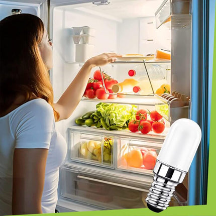 LED Refrigerator Bulb E14, 2W Equivalent To 15W, Warm White 3000K, Fridge Bulb, Salt Lamp, Sewing Machine,.