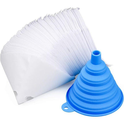 200 pcs Nylon Conical Paint Filter For Car Paint With Silicone Funnel Filter For Filtering Car Lacquers Industrial.