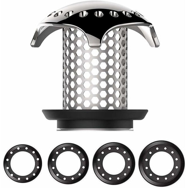 Bathtub Hair Catcher Stainless Steel Drain Hair Catcher Filter For Bathtub Fits Drain Sizes From 3.5Cm To 4.5Cm.