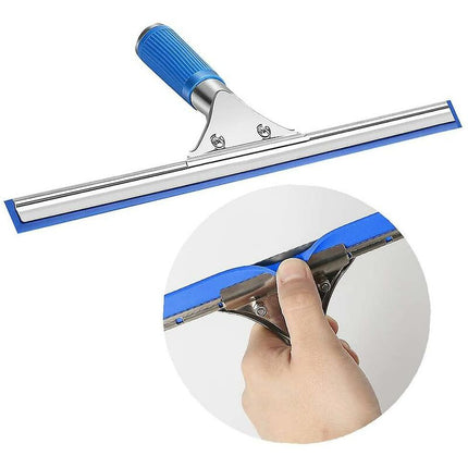 Window Cleaning Kit, Window Squeegee And Microfiber Cloth, Shower Squeegee With Rubber Lip, Window Cleaning Tool, 35Cm.