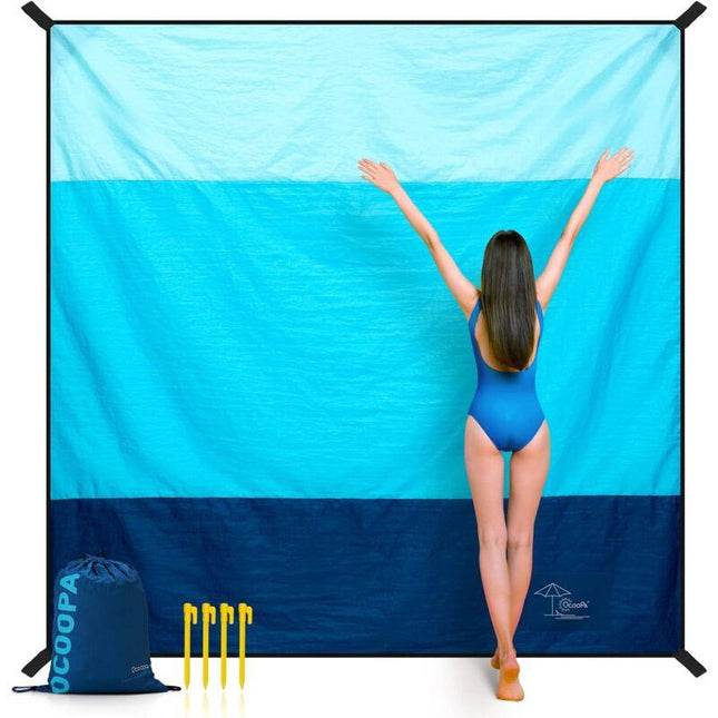 Beach Blanket 210 X 200Cm Large Waterproof Sandproof Picnic Blanket For Travel Camping Holidays Etc..