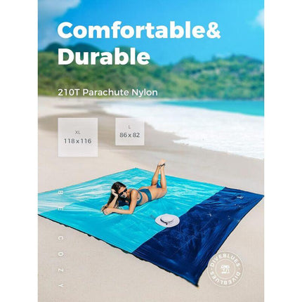 Beach Blanket 210 X 200Cm Large Waterproof Sandproof Picnic Blanket For Travel Camping Holidays Etc..