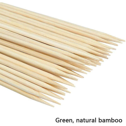 100 Pieces Wooden Skewers, 30Cm Bamboo Skewers Sticks, Skewers For Fruit, Cocktail, Bbq And Vegetables.