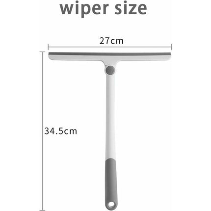 Silicone Shower Squeegee, White Shower Glass Squeegee, Multi-Purpose Silicone Squeegee For Windows, Mirrors, Glass,.