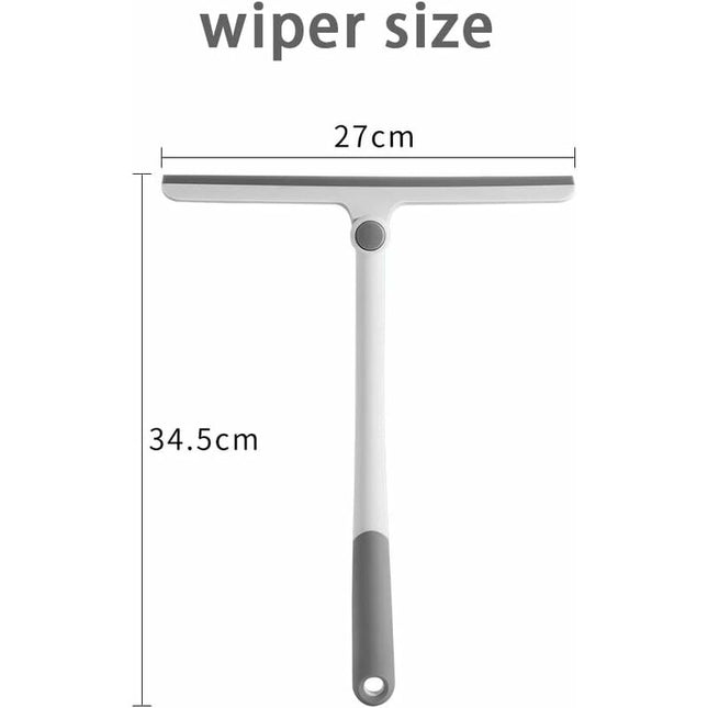 Silicone Shower Squeegee, White Shower Glass Squeegee, Multi-Purpose Silicone Squeegee For Windows, Mirrors, Glass,.