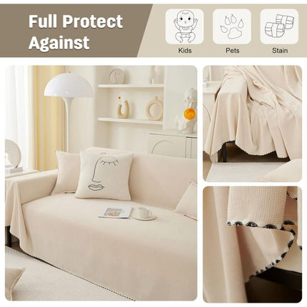 Stretch Sofa Cover Sofa Towel Decoration Universal Four Seasons Woven Sofa Towel Sofa Protector For Home Pets Kids 180.