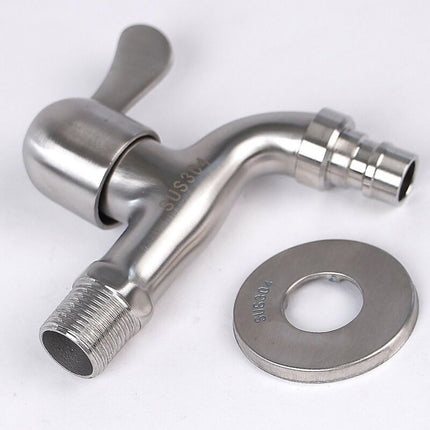 304 Stainless Steel Faucet 1/2' Flow Valve.
