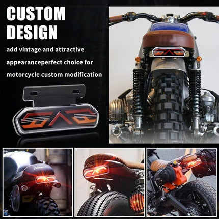 Multifunctional Motorcycle Tail Light 12V Universal Waterproof LED Brake Light Driving Lights Turn Signals For.