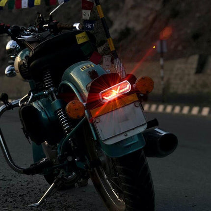 Multifunctional Motorcycle Tail Light 12V Universal Waterproof LED Brake Light Driving Lights Turn Signals For.