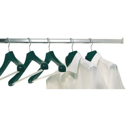 Oval Furniture Rail Hanger 2 Pieces - Wardrobe Tube Bracket For Oval Bar Nickel Plated Steel ROd Hanger Fixing Metal.
