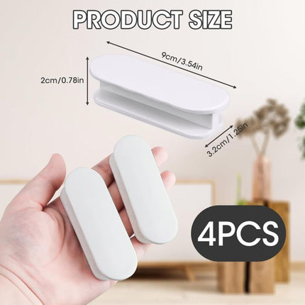 Balcony Door Knob, 4 pcs Set Door Handles, Cabinets, Furniture Glass, Plastic Look.