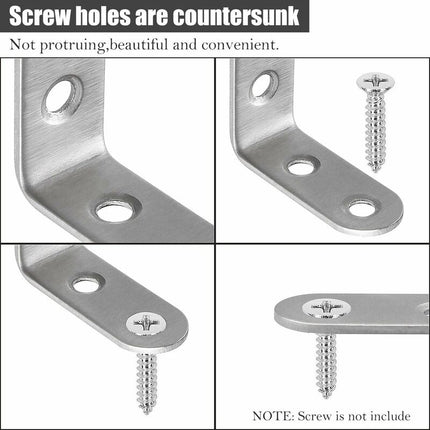 13 pcs Stainless Steel Corner Brace 40X40Mm, Corner Braces For Fixing And Repairing Furniture, Reinforcing Joints,.
