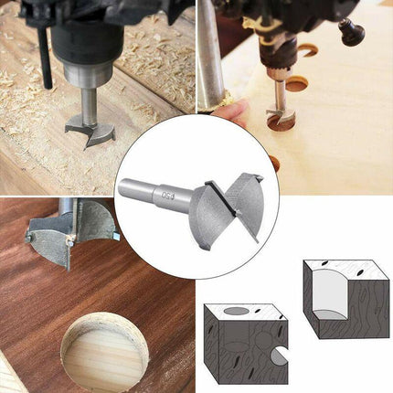 Wood Drill Bits, 50Mm Carbide Wood Cutter, Installing Wooden Spherical Doors, Drawers, Plywood, Quickly Helps You Make.
