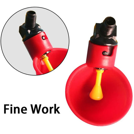 10 pcs Poultry Drinking Water Cups Automatic Plastic Chicken Cage Water Bowls Quail Piegon Waterers For Livestock.