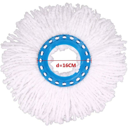 4 pcs Microfiber Mop Heads, ROund Replacement Mop Heads 360 ROtation Mop Heads For Floor Cleaning (Diameter 16Cm).