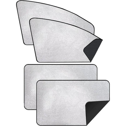 Car Sun Shade - Car Curtain For Baby/Kids/Pets/Adults Car, With Uv Protection, Privacy Protection, Silver.