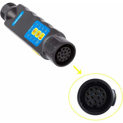 13 Pin Trailer Tester, 13 Pin Car Trailer Tester, 12V Trailer Tester 13 Pin Lights Wiring Circuit Diagnostic Tools (13.
