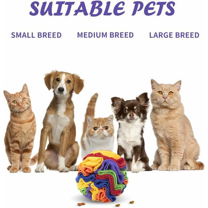 Dog Snuffle Mat Ball, Dog Play Mat, Interactive Dog Toy, Puzzle Slow Feeding Snuffle Mat, Stress Release For Small.