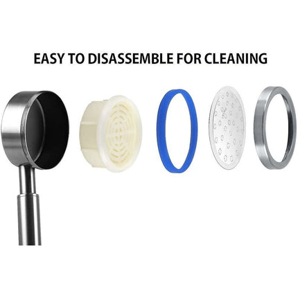 304 Stainless Steel High Pressure Shower Head Bathroom Shower Head Water Saving Easy Installation.