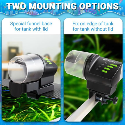 Aquarium Fish Feeder, Multifunctional Adjustable Automatic Food Dispenser Plug In Turtle Vacation Feeder Resun Af2020.