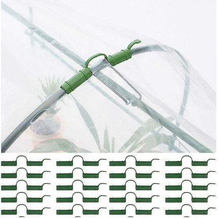 20 pcs Greenhouse Clips Greenhouse Tube Clips Fixed Tool Garden Tarpaulin Sun Protection Clips 1.1Cm.