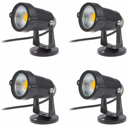 4 pcs Set LED Spotlights 3W 220V Adjustable Garden Spotlights Outdoor Lighting Garden Terrace.