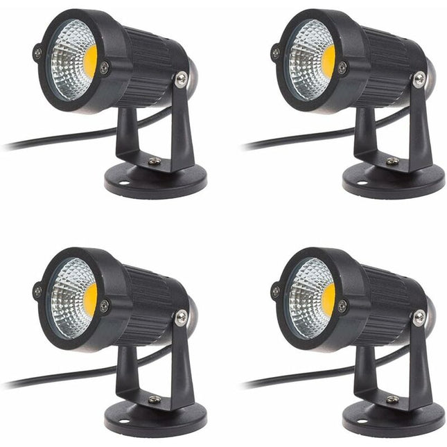 4 pcs Set LED Spotlights 3W 220V Adjustable Garden Spotlights Outdoor Lighting Garden Terrace.
