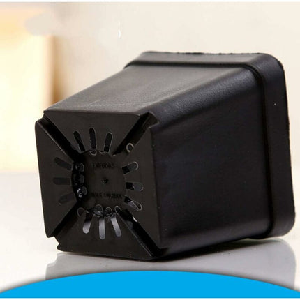 50 pcs Black Seedling Pot - Square Plastic Plant Pots - Small Indoor Outdoor Flower Pot (Black/ 6X6X6.5Cm).