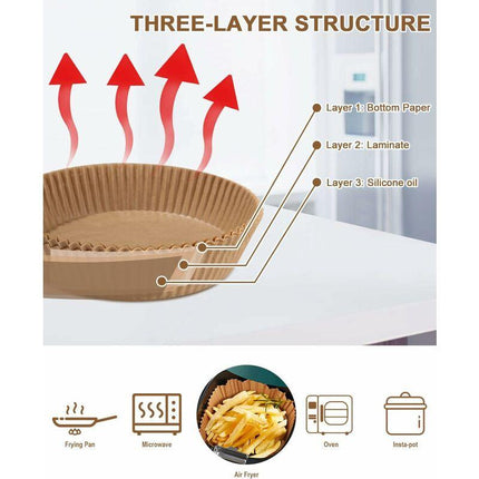 Air Fryer Paper Sheets 120 Pieces, Air Fryer Paper Liner, Air Fryer Parchment Paper, ROund Air Fryer Paper(16 4.5).