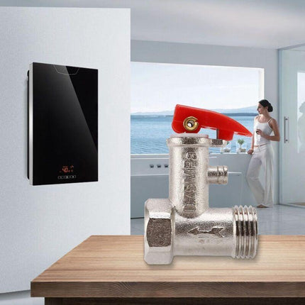 1/2 Pt Sleeve Electric Water Boiler Safety Valve 0.75Mpa Temperature And Pressure Relief Valve For Water Heater System.